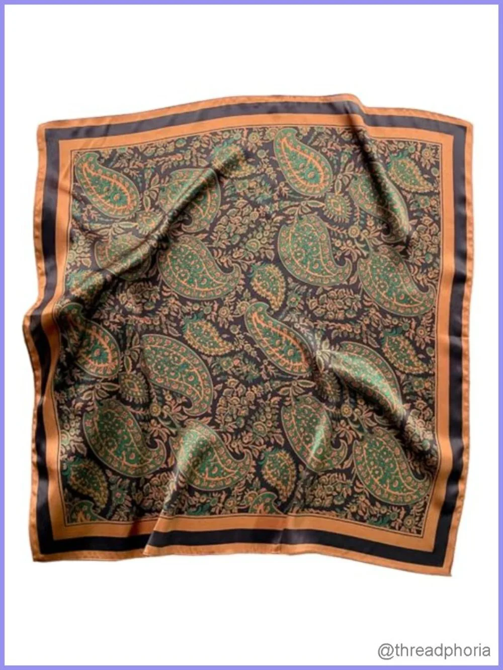 43 Inch Square Scarf Polyester Satin Silk Hair Wrap
